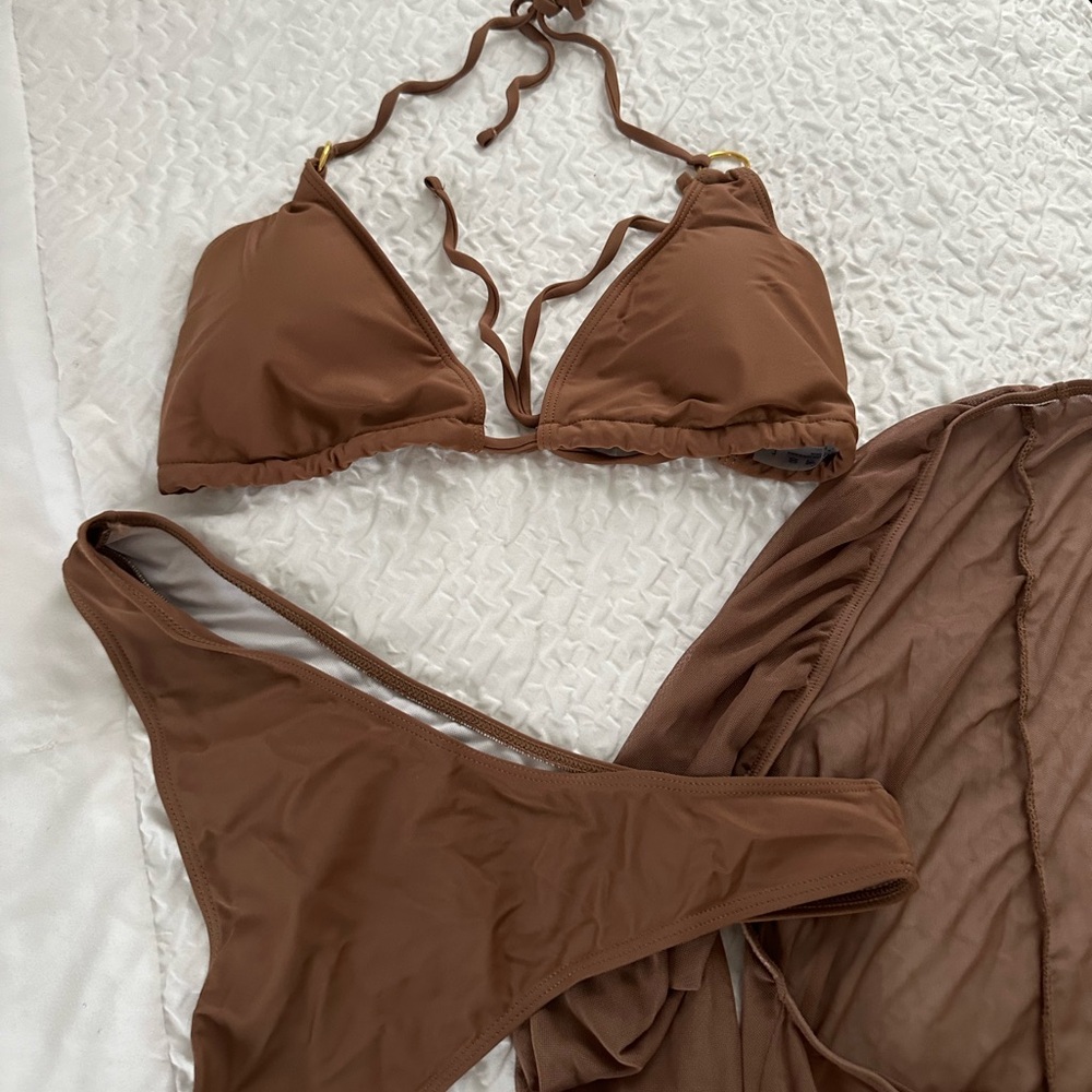 Brown bikini set #beachwear